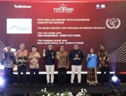 Tirta Kahuripan Raih Empat Penghargaan di TOP BUMD Award 2025