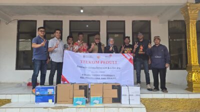 Witel Priangan Barat Salurkan Bantuan Internet dan Komputer untuk Karang Taruna Wirabhakti
